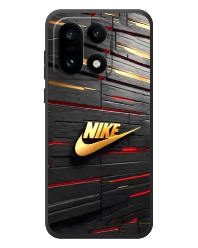 Чехол для OnePlus 15 с картинкой «Золотой Nike на металле» Чехол для OnePlus 15 с картинкой «Золотой Nike на металле»