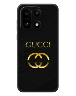 Чехол для OnePlus 15 с картинкой «Золотой логотип Gucci»