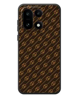 Чехол для OnePlus 15 с картинкой «Gucci — золотые диагонали»