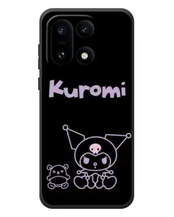 Чехол для OnePlus 15 с картинкой «Kuromi — черный минимализм»