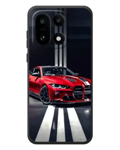 Чехол для OnePlus 15 с картинкой «Красная BMW на дороге»