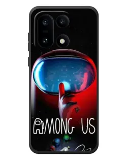 Чехол для OnePlus 15 с картинкой «Красный импостер — макро»