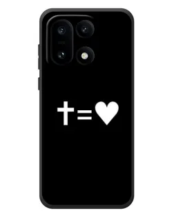 Чехол для OnePlus 15 с картинкой «Крест и Сердце»