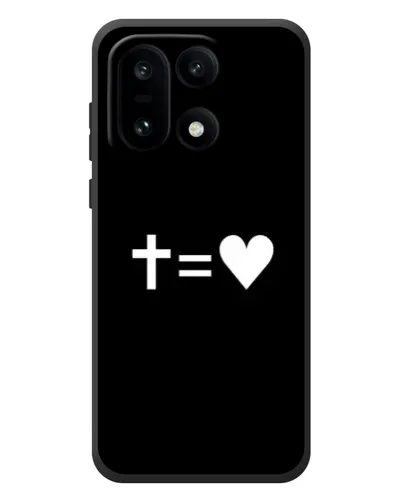 Чехол для OnePlus 15 с картинкой «Крест и Сердце»