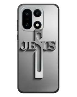 Чехол для OnePlus 15 с картинкой «Металлический крест Jesus»