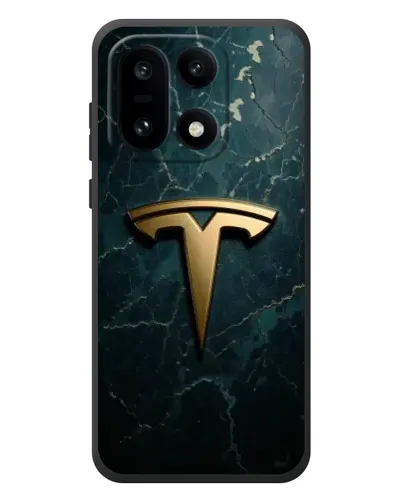 Чехол для OnePlus 15 с картинкой «Мраморная Tesla Gold»