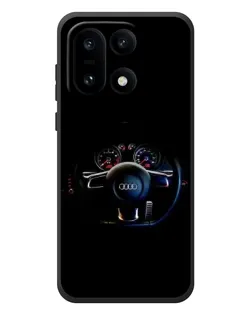 Чехол для OnePlus 15 с картинкой «Салон Audi — руль»