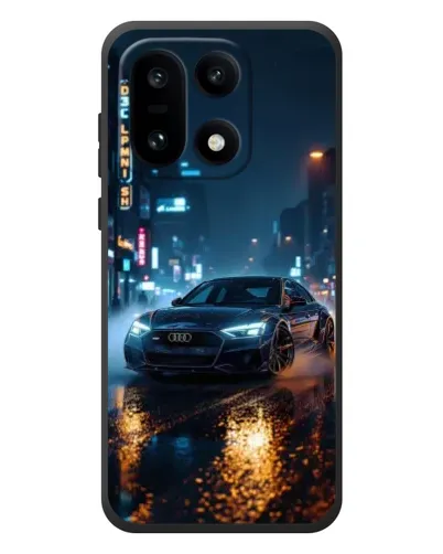 Чехол для OnePlus 15 с картинкой «Ночной город и Audi»