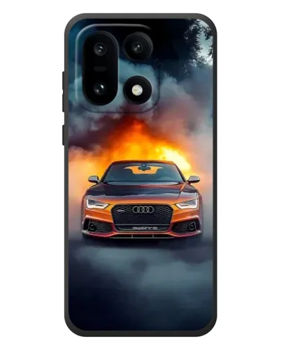 Чехол для OnePlus 15 с картинкой «Audi в огненном дыму»