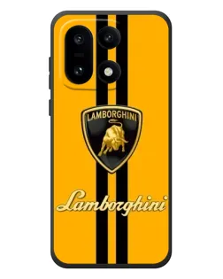Чехол для OnePlus 15 с картинкой «Lamborghini Stripe желтый»