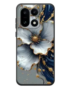 Чохол для OnePlus 15 з картинкою «Біла квітка та золотий флюїд» Чохол для OnePlus 15 з картинкою «Біла квітка та золотий флюїд»