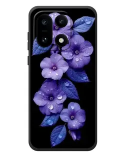 Чехол для OnePlus 15 с картинкой «Фиолетовые цветы с росою»