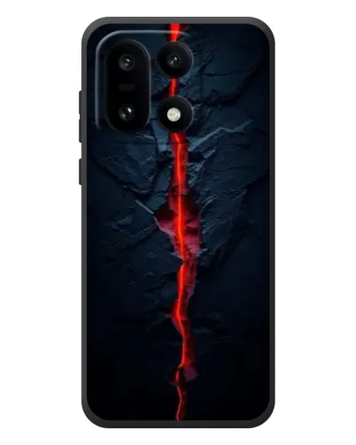Чехол для OnePlus 15 с картинкой «Kрасная лавовая трещина» Чехол для OnePlus 15 с картинкой «Kрасная лавовая трещина»