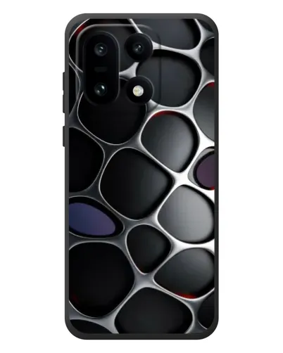 Чехол для OnePlus 15 с картинкой «Объемная темная решетка» Чехол для OnePlus 15 с картинкой «Объемная темная решетка»