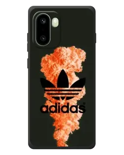 Чехол для OnePlus 15R с картинкой «Оранжевый дым Adidas»
