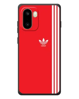 Чехол для OnePlus 15R с картинкой «Красный минимализм Adidas»