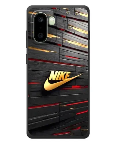 Чохол для OnePlus 15R з картинкою «Золотий Nike на металі»
