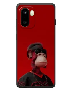 Чохол для OnePlus 15R з картинкою «Bored Ape в червоному»