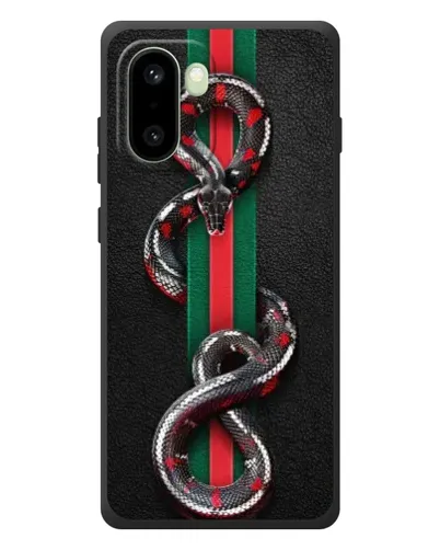 Чехол для OnePlus 15R с картинкой «Gucci — змея на полосе» Чехол для OnePlus 15R с картинкой «Gucci — змея на полосе»