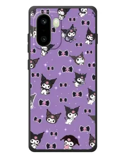 Чехол для OnePlus 15R с картинкой «Kuromi — паттерн»