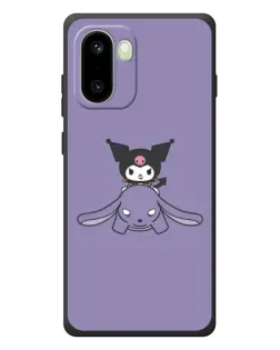 Чехол для OnePlus 15R с картинкой «Kuromi на лиловом фоне»
