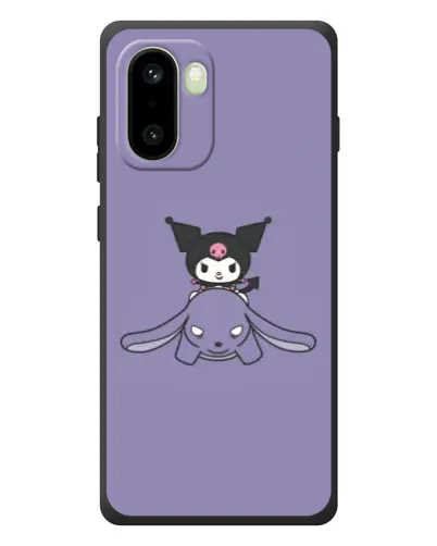 Чохол для OnePlus 15R з картинкою «Kuromi на ліловому фоні» Чохол для OnePlus 15R з картинкою «Kuromi на ліловому фоні»
