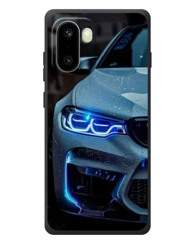 Чохол для OnePlus 15R з картинкою «Погляд BMW з синіми фарами»