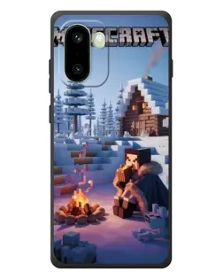 Чохол для OnePlus 15R з картинкою «Зимовий Minecraft»