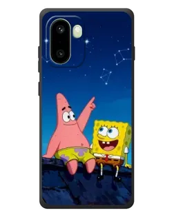 Чехол для OnePlus 15R с картинкой «Губка Боб и Патрик ночью»