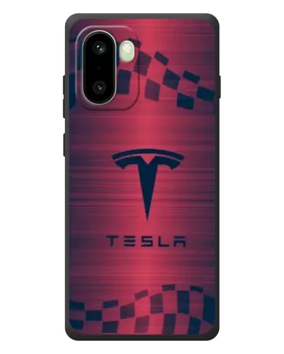 Чохол для OnePlus 15R з картинкою «Тесла червоний карбон»