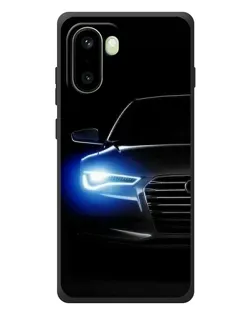 Чохол для OnePlus 15R з картинкою «Неоновий погляд Audi»