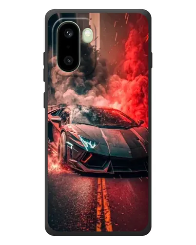 Чохол для OnePlus 15R з картинкою «Lamborghini червоний дим»