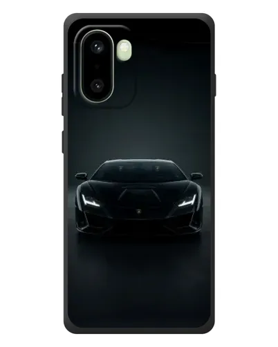 Чохол для OnePlus 15R з картинкою «Чорний Lamborghini Aventador»