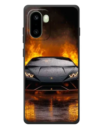 Чохол для OnePlus 15R з картинкою «Lamborghini у вогні»