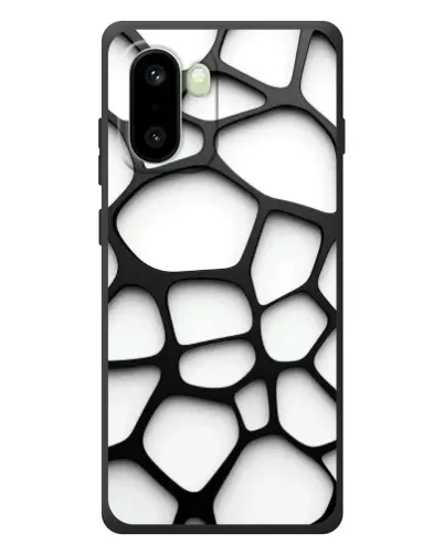 Чохол для OnePlus 15R з картинкою «Біла об'ємна сітка» Чохол для OnePlus 15R з картинкою «Біла об'ємна сітка»
