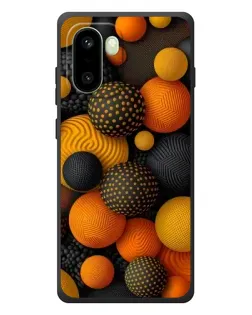 Чохол для OnePlus 15R з картинкою «Об'ємні помаранчеві сфери» Чохол для OnePlus 15R з картинкою «Об'ємні помаранчеві сфери»