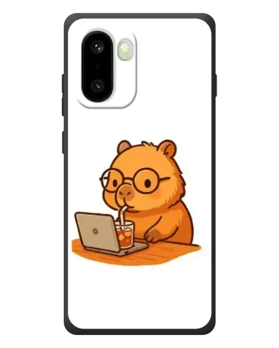 Чохол для OnePlus 15R з картинкою «Капібара з ноутбуком»