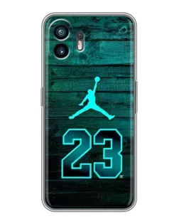 Чохол для OnePlus 15T з картинкою «Jordan Cyan 23»