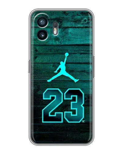 Чохол для OnePlus 15T з картинкою «Jordan Cyan 23»