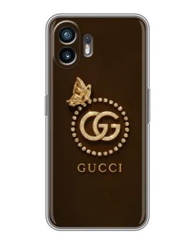 Чохол для OnePlus 15T з картинкою «Gucci — золотий метелик»