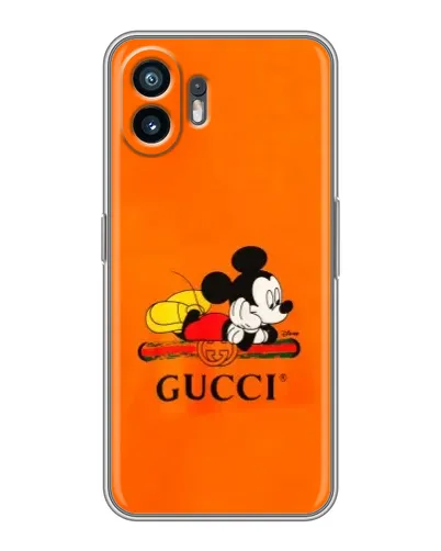 Чехол для OnePlus 15T с картинкой «Микки Маус Gucci — оранж» Чехол для OnePlus 15T с картинкой «Микки Маус Gucci — оранж»