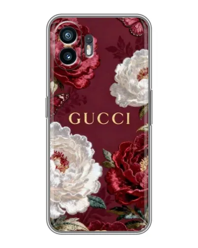 Чохол для OnePlus 15T з картинкою «Gucci — бордові троянди» Чохол для OnePlus 15T з картинкою «Gucci — бордові троянди»