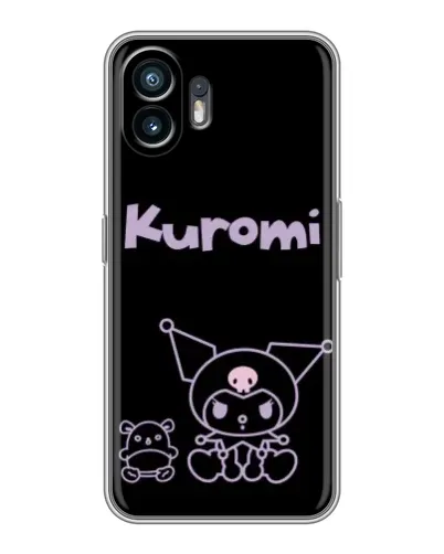 Чохол для OnePlus 15T з картинкою «Kuromi — чорний мінімалізм» Чохол для OnePlus 15T з картинкою «Kuromi — чорний мінімалізм»