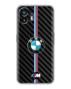 Чехол для OnePlus 15T с картинкой «Эмблема BMW и карбон»