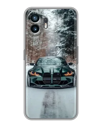 Чехол для OnePlus 15T с картинкой «BMW в зимнем лесу» Чехол для OnePlus 15T с картинкой «BMW в зимнем лесу»