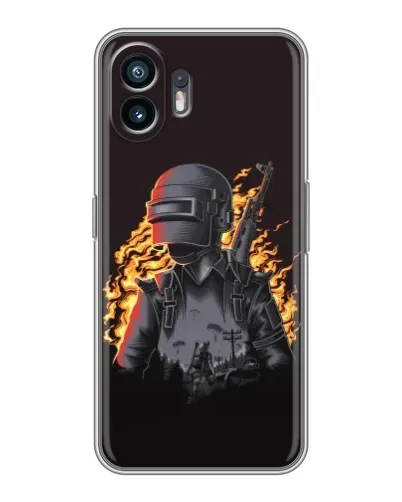 Чохол для OnePlus 15T з картинкою «PUBG — вогняний силует» Чохол для OnePlus 15T з картинкою «PUBG — вогняний силует»