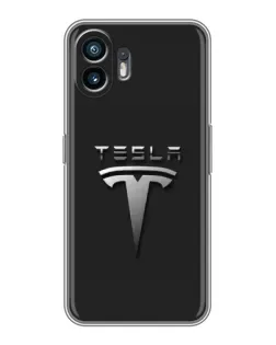 Чохол для OnePlus 15T з картинкою «Сталевий логотип Tesla» Чохол для OnePlus 15T з картинкою «Сталевий логотип Tesla»