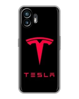 Чохол для OnePlus 15T з картинкою «Tesla Red Logo» Чохол для OnePlus 15T з картинкою «Tesla Red Logo»