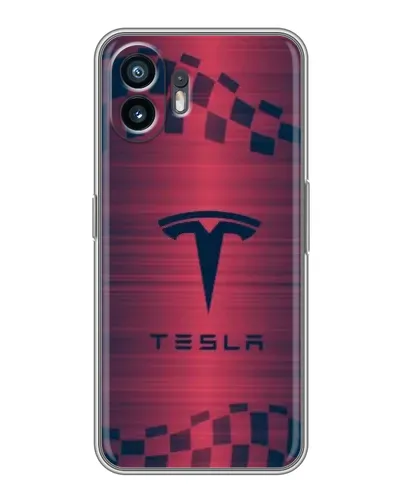 Чохол для OnePlus 15T з картинкою «Тесла червоний карбон» Чохол для OnePlus 15T з картинкою «Тесла червоний карбон»