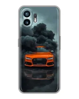 Чохол для OnePlus 15T з картинкою «Audi у хмарах диму»
